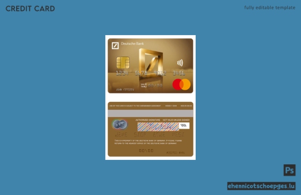 Deutsche Bank Gold Mastercard – Beispielvorschau